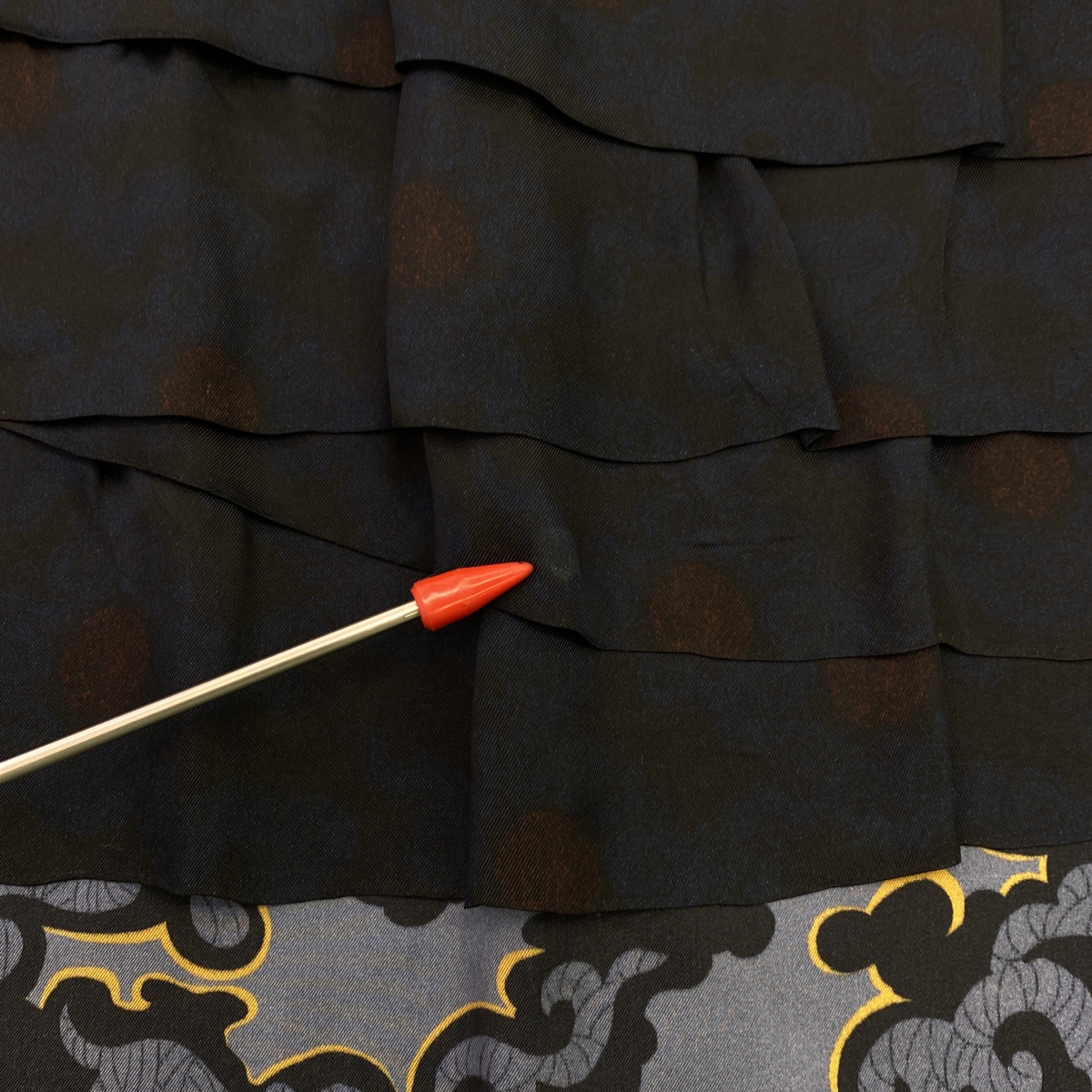 DRIES VAN NOTEN / ドリスヴァンノッテン ティアード スリーブレス ロングワンピース