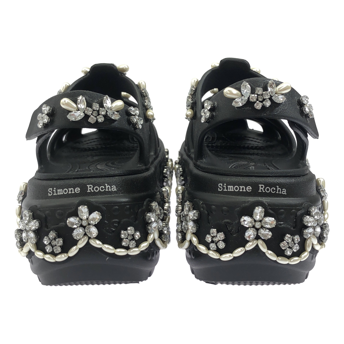 Simone Rocha / シモーネロシャ x crocs / クロックス stomp fisherman / ストンプ フィッシャーマン ビジュー装飾 プラットフォーム サンダル シューズ