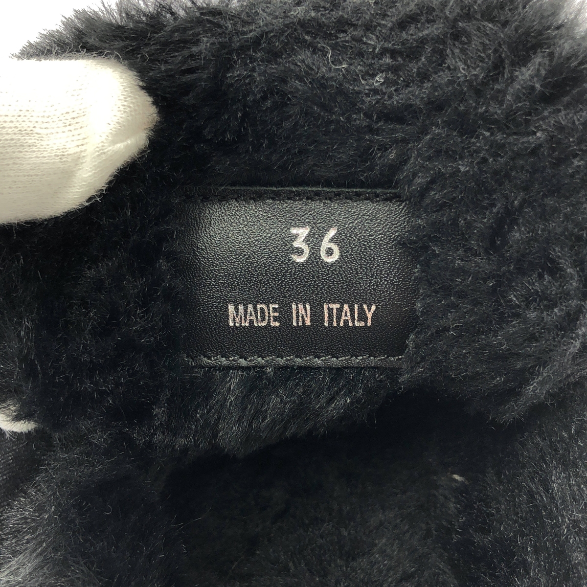 N°21 / ヌメロヴェントゥーノ ファー トリム チェーン ミュール シューズ