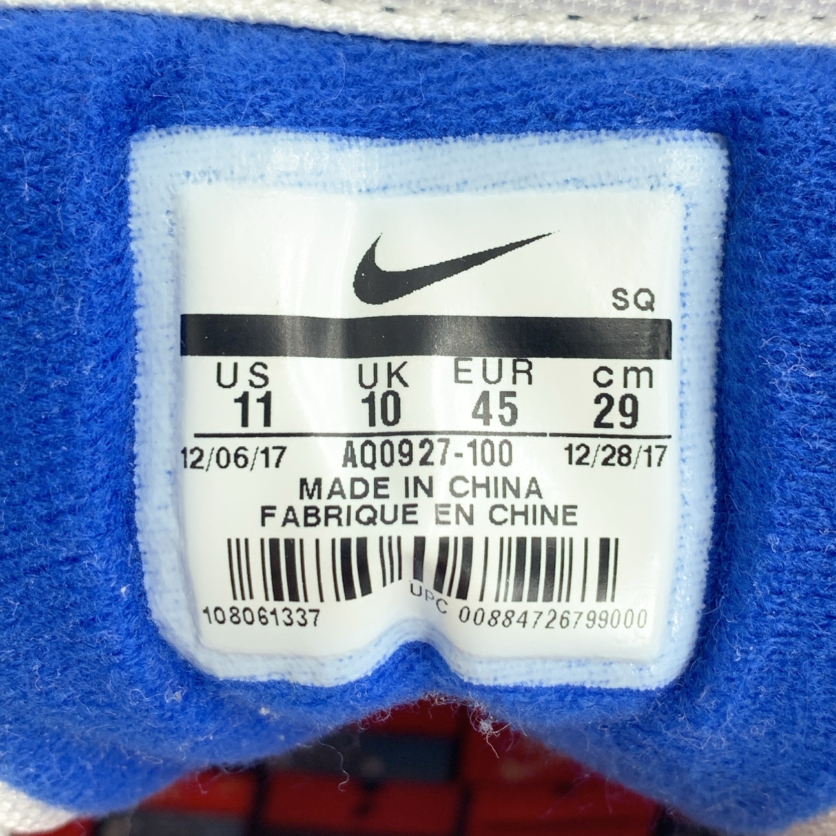 NIKE / ナイキ AIR MAX 1 PRNT / AQ0927-100 エアマックス プリント スニーカー