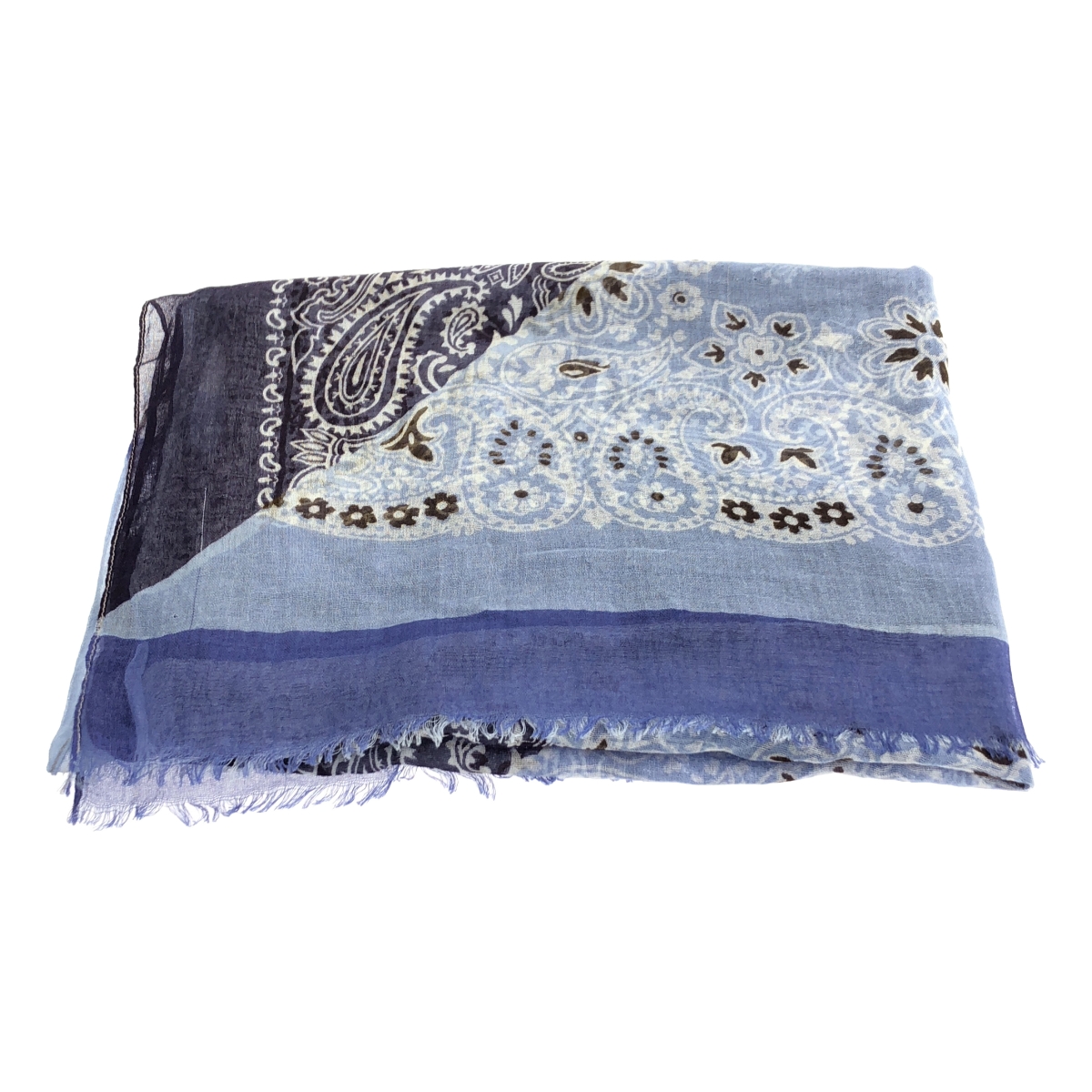 FRANCO BASSI / フランコバッシ BEAMS別注 バンダナ柄 コットン ガーゼ ストール