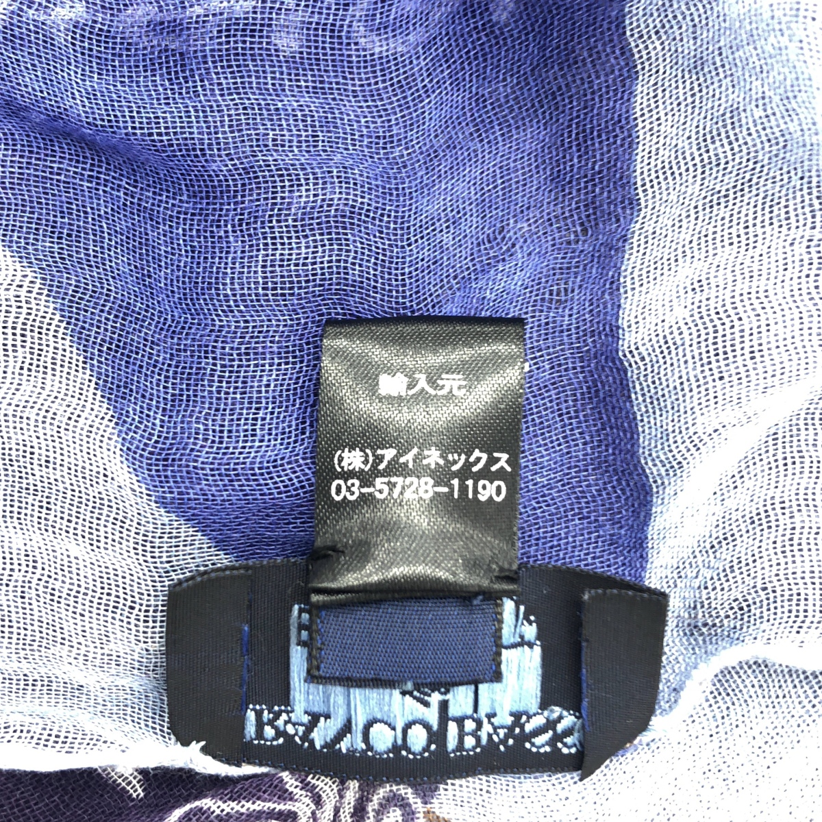 FRANCO BASSI / フランコバッシ BEAMS別注 バンダナ柄 コットン ガーゼ ストール