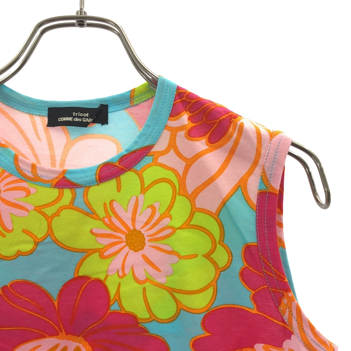 tricot COMME des GARCONS / トリココムデギャルソン 総柄 フラワー タンクトップ カットソー