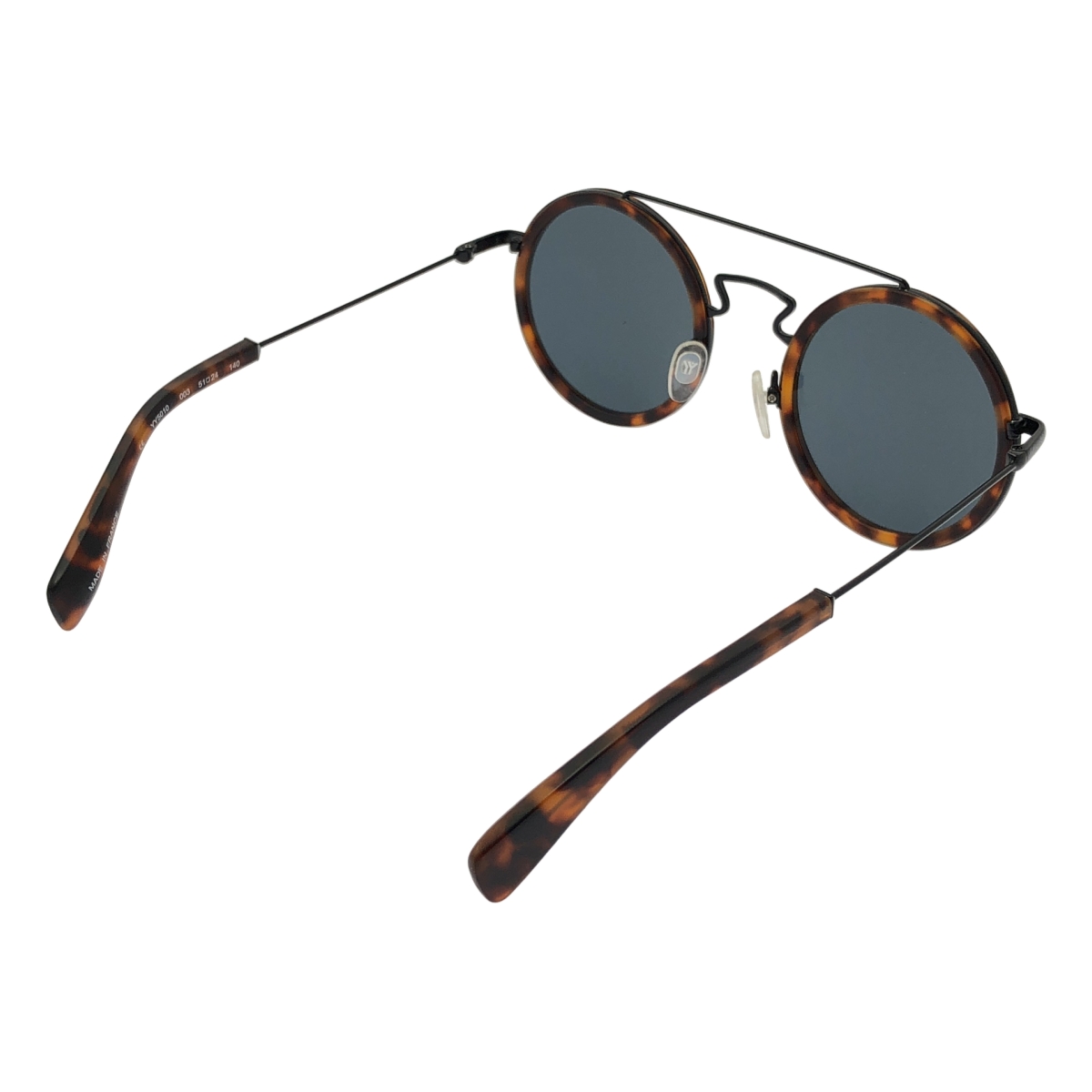 YOHJI YAMAMOTO / ヨウジヤマモト ダブルブリッジ ラウンド コンビフレーム サングラス 眼鏡