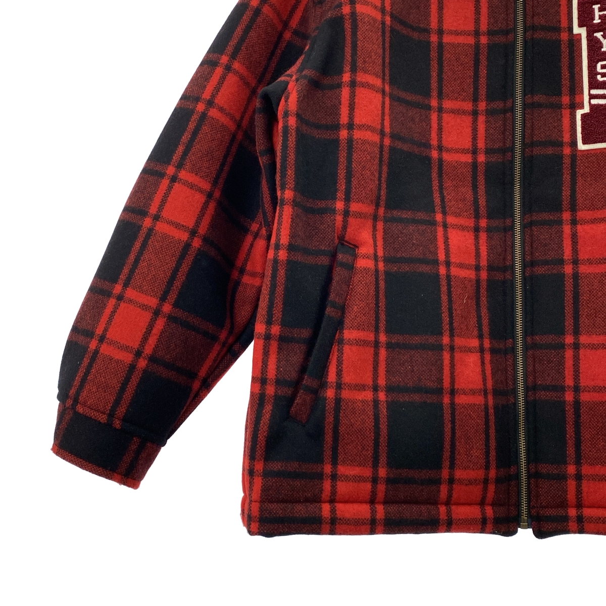 HYSTERIC GLAMOUR / ヒステリックグラマー HYS ROCK / ガール ワッペン ジップアップ ジャケット / 裏地ボア