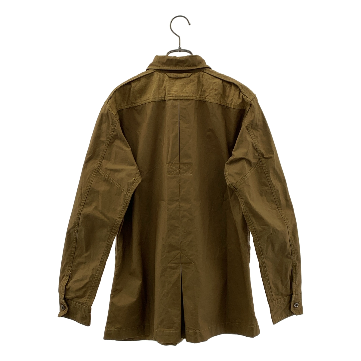 YAECA / ヤエカ コットン リネン 切替 マルチポケット シャツ