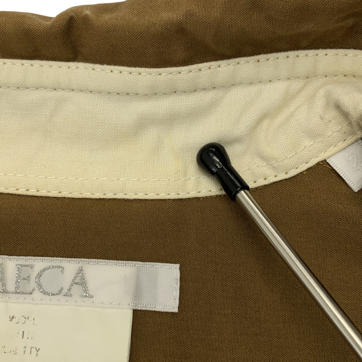 YAECA / ヤエカ コットン リネン 切替 マルチポケット シャツ