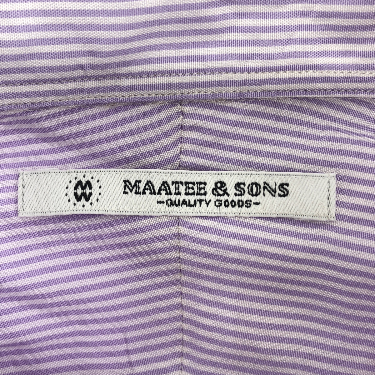 MAATEE&SONS / マーティー&サンズ ELIZABETH STRIPE SHIRT エリザベス ストライプ シルクコットン シャツ