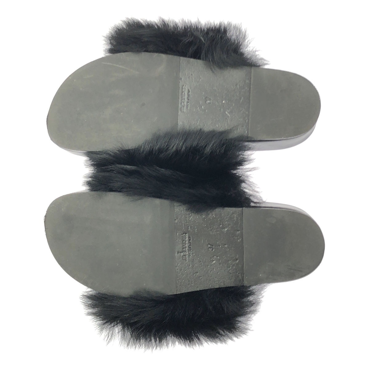 JIL SANDER / ジルサンダー ファー スライド サンダル