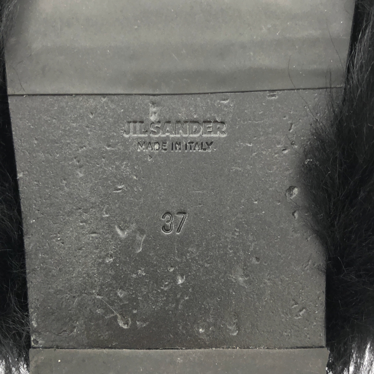 JIL SANDER / ジルサンダー ファー スライド サンダル