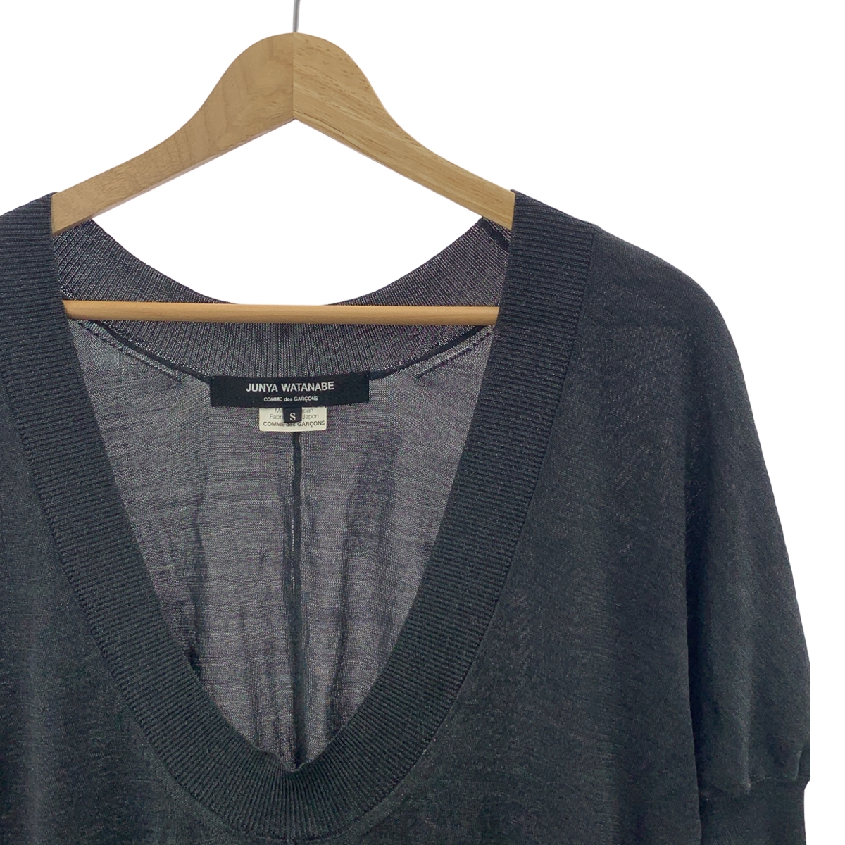 JUNYAWATANABE COMMEdesGARCONS MAN / ジュンヤワタナベマン silk 100% / シルク オーバーシルエット ニット トップス
