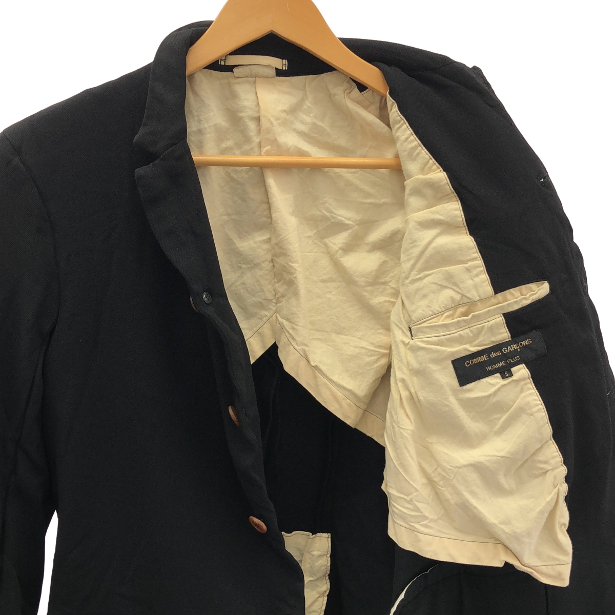 COMME des GARCONS HOMME PLUS / コムデギャルソンオムプリュス ポリエステル 縮絨 燕尾 テーラードジャケット