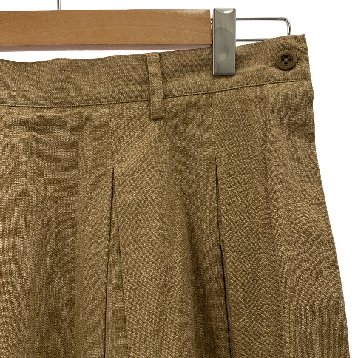 45r / フォーティファイブアール 撚り杢ミリタリー平織りスカートスカート