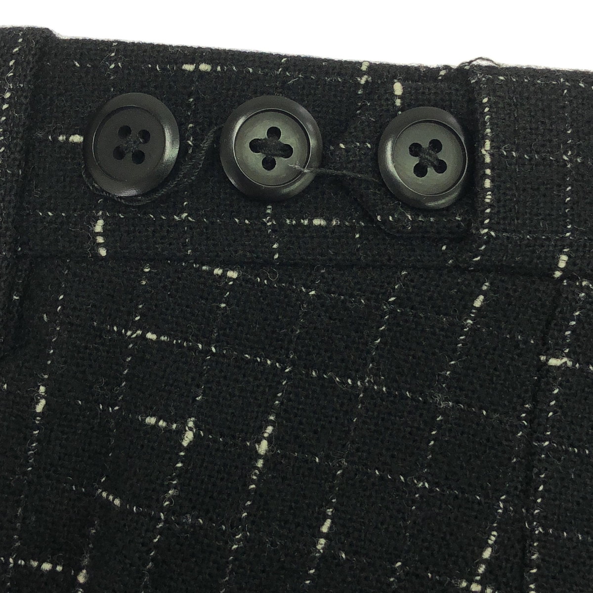 LAD MUSICIAN / ラッドミュージシャン サイドアジャスター チェック ウール パンツ