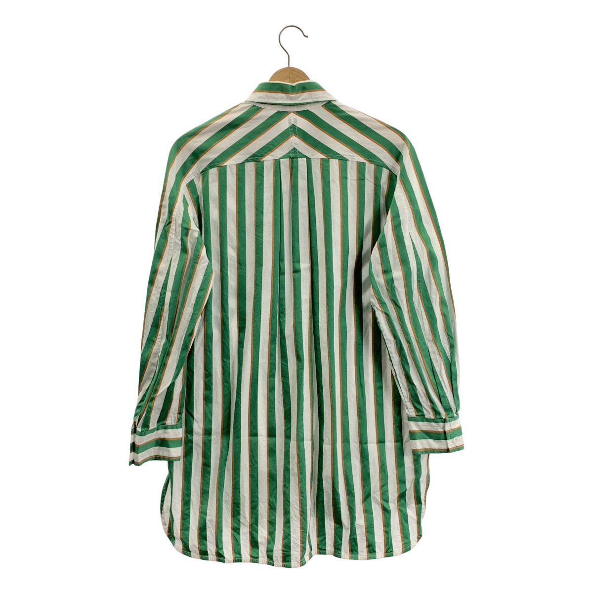 Lee Mathews / リーマシュー コットン ストライプ ロングシャツ