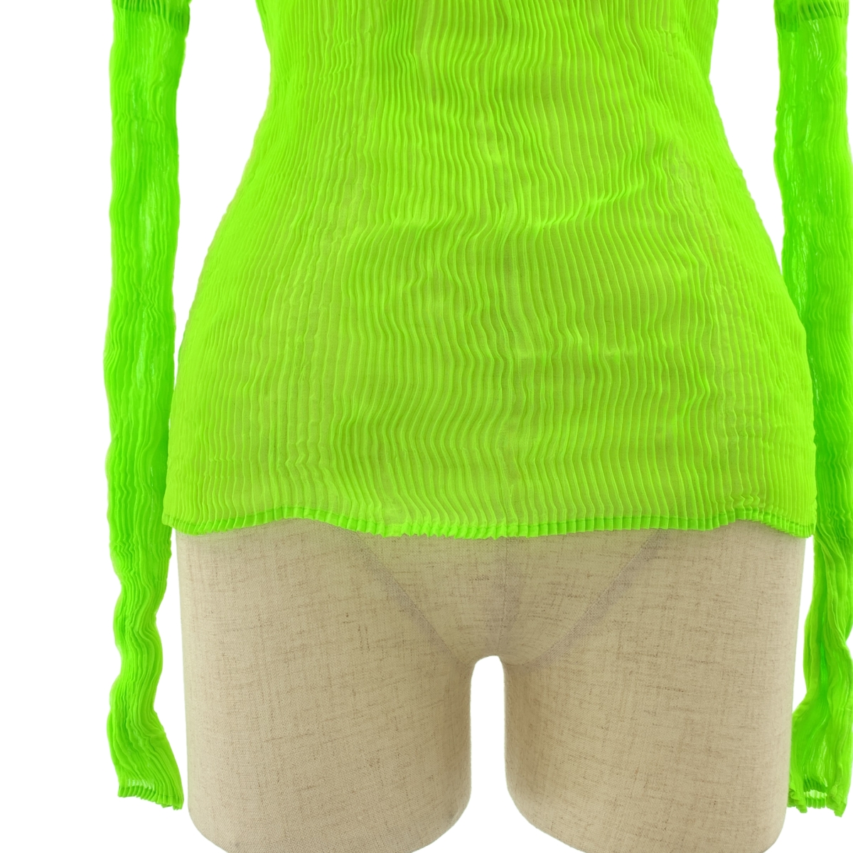 ISSEY MIYAKE FETE / イッセイミヤケフェット プリーツ ハイネック カットソー