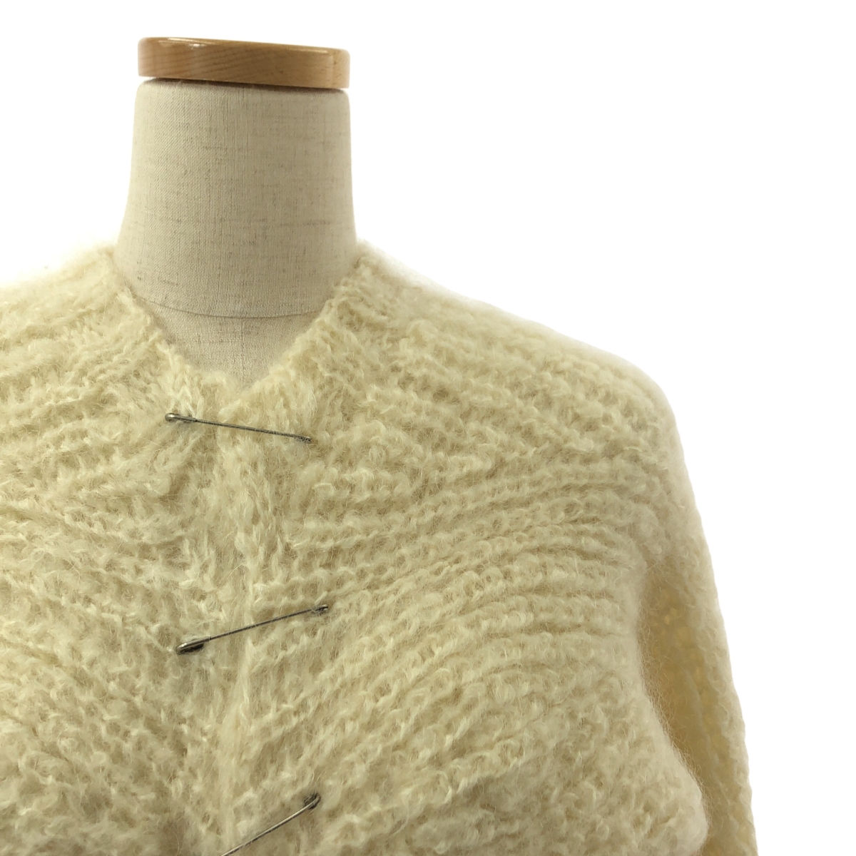 JUNYA WATANABE COMME des GARCONS / ジュンヤワタナベ 90s ウール 安全ピン 変形ニット プルオーバー