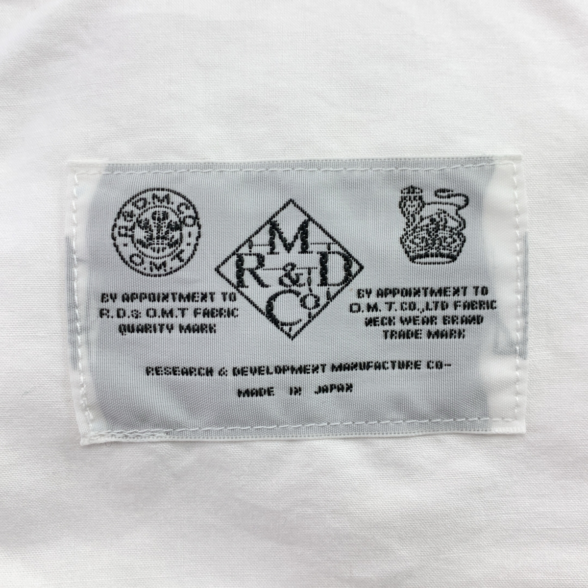 R&D.M.Co / オールドマンズテーラー コットン ラミー 2タック ワイド イージーパンツ