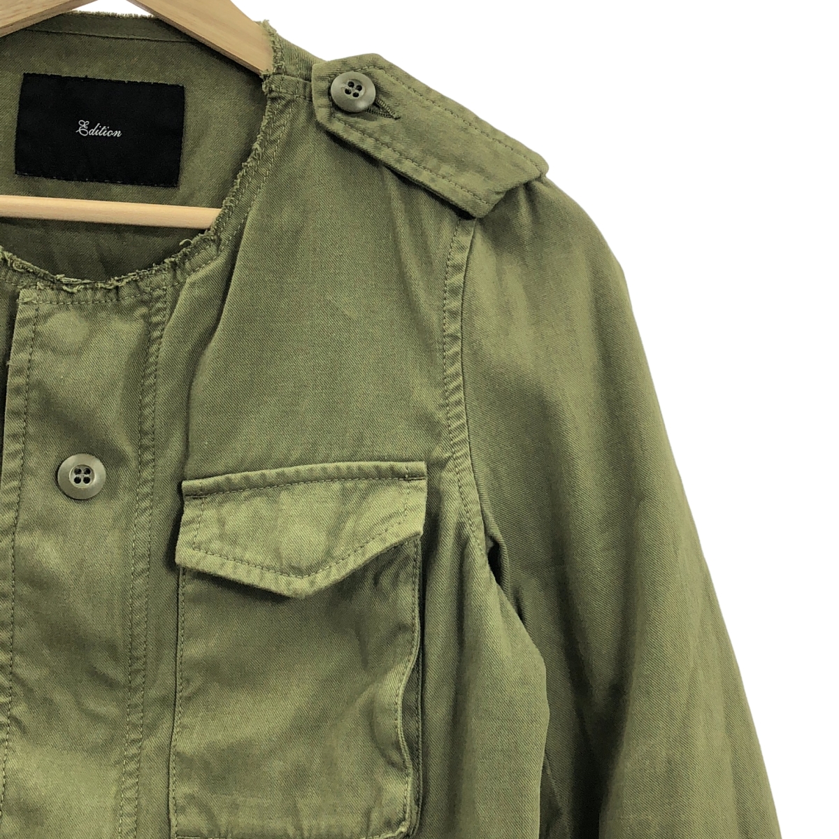Edition / エディション トゥモローランド ノーカラー ミリタリー ジャケット