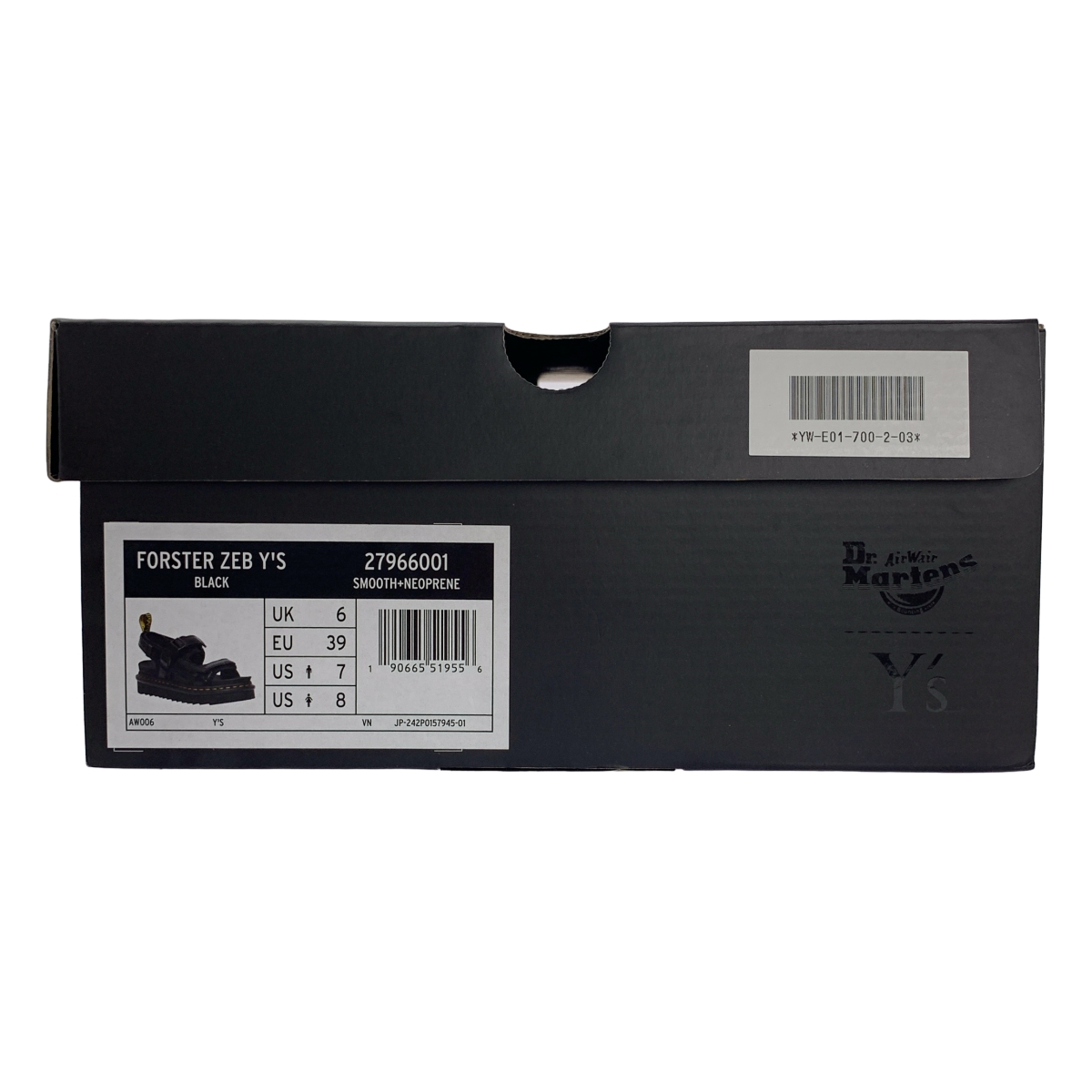 Y's / ワイズヨウジヤマモト × Dr.Martens ドクターマーチンコラボ FORSTER ZEB Y'S ストラップ シャークソール サンダル