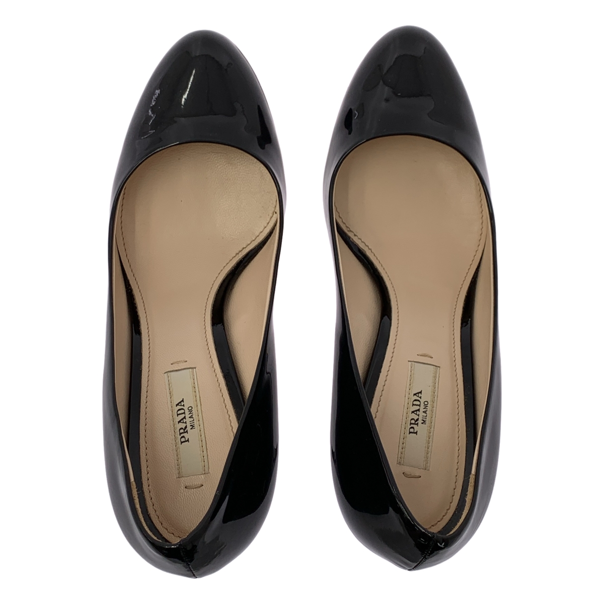 PRADA / プラダ エナメルレザー ヒールパンプス