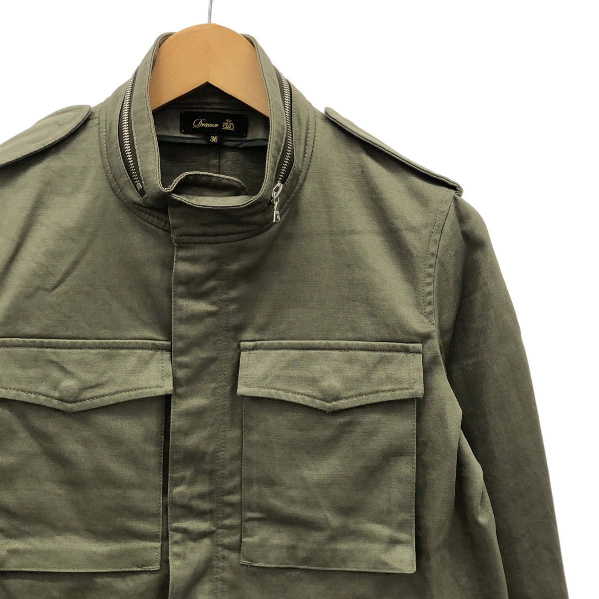 Drawer / ドゥロワー コットン M-65 ミリタリージャケット