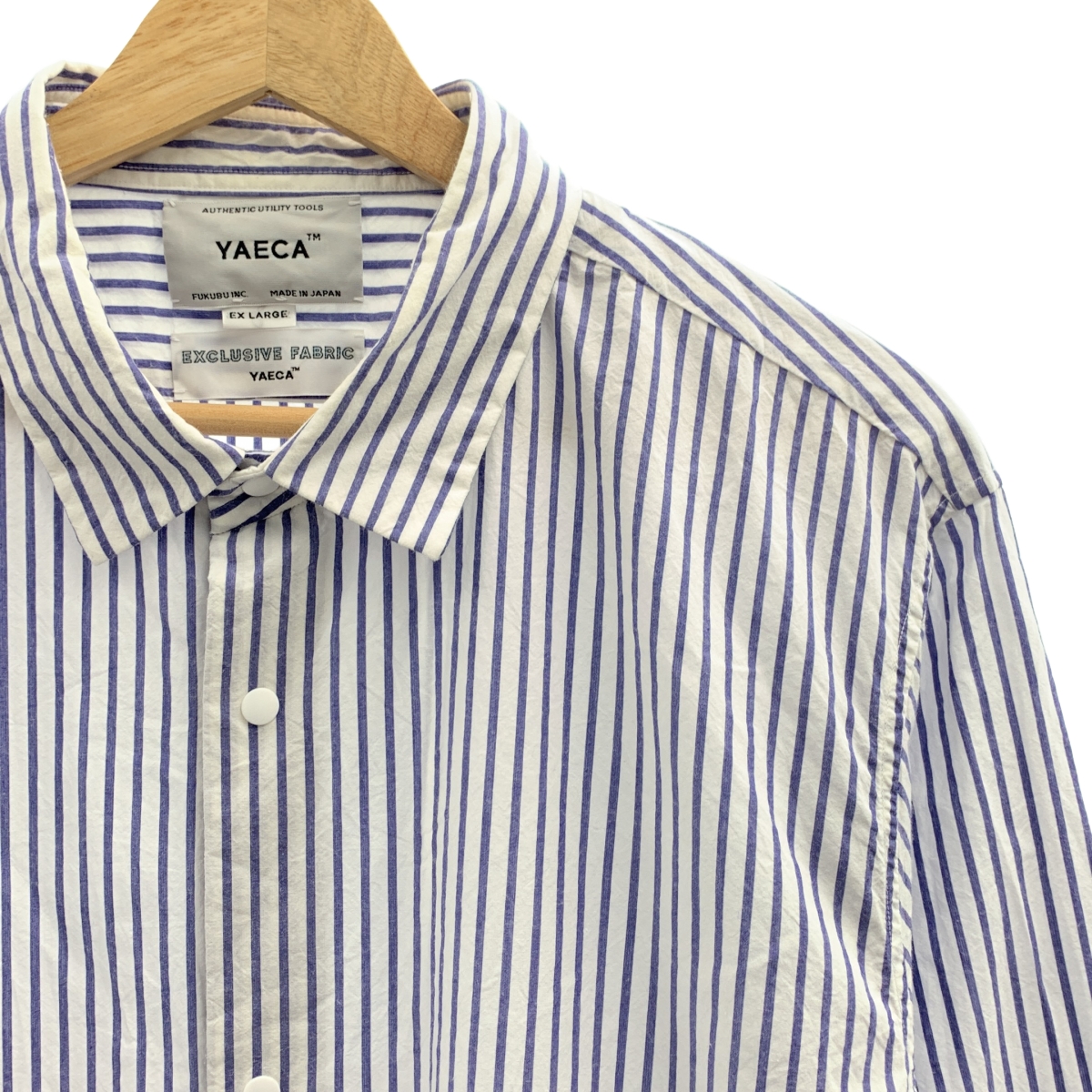 YAECA / ヤエカ ストライプ コンフォートシャツ スタンダードシャツ