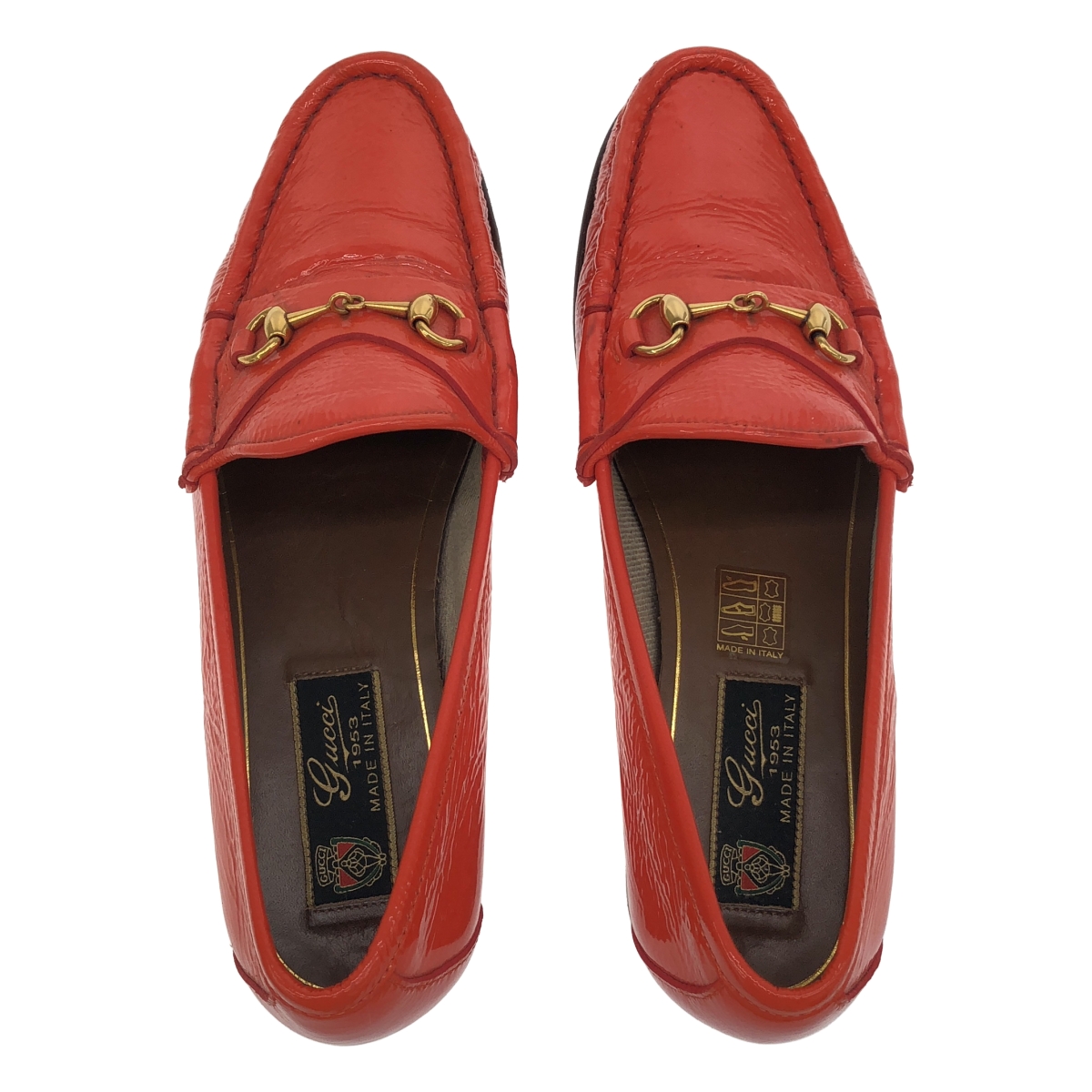 GUCCI / グッチ パテントレザー ホースビット ローファ