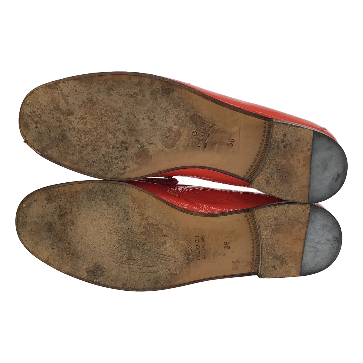 GUCCI / グッチ パテントレザー ホースビット ローファ