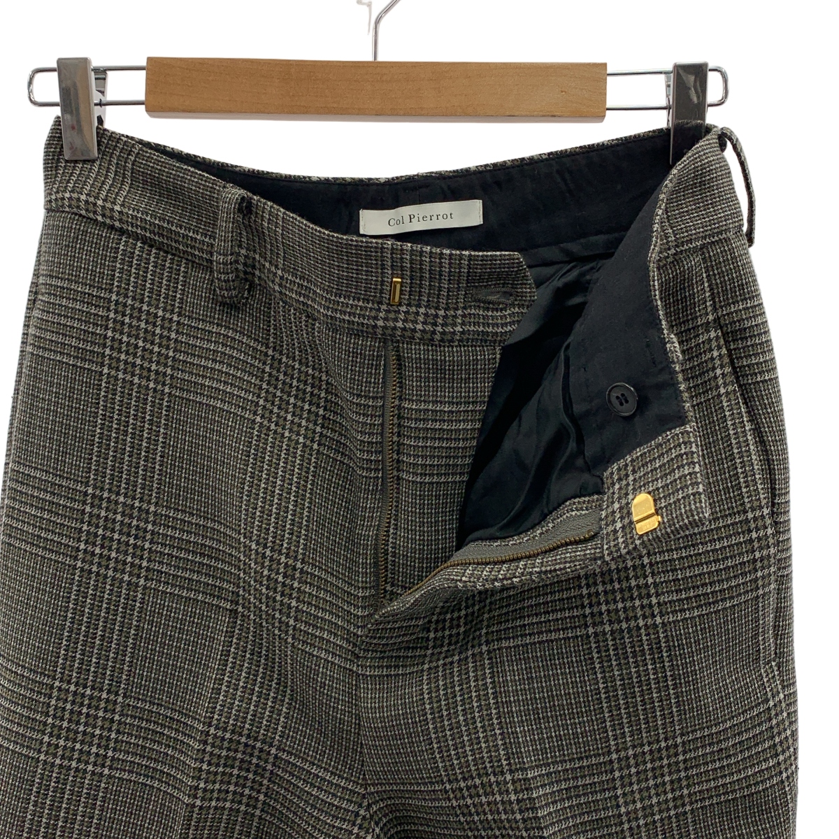 Col Pierrot / コルピエロ Deuxieme Classe / セットアップ / Check Jacket 1B ジャケット 総裏地 / 裾ジップ スラックス パンツ 裏地付き