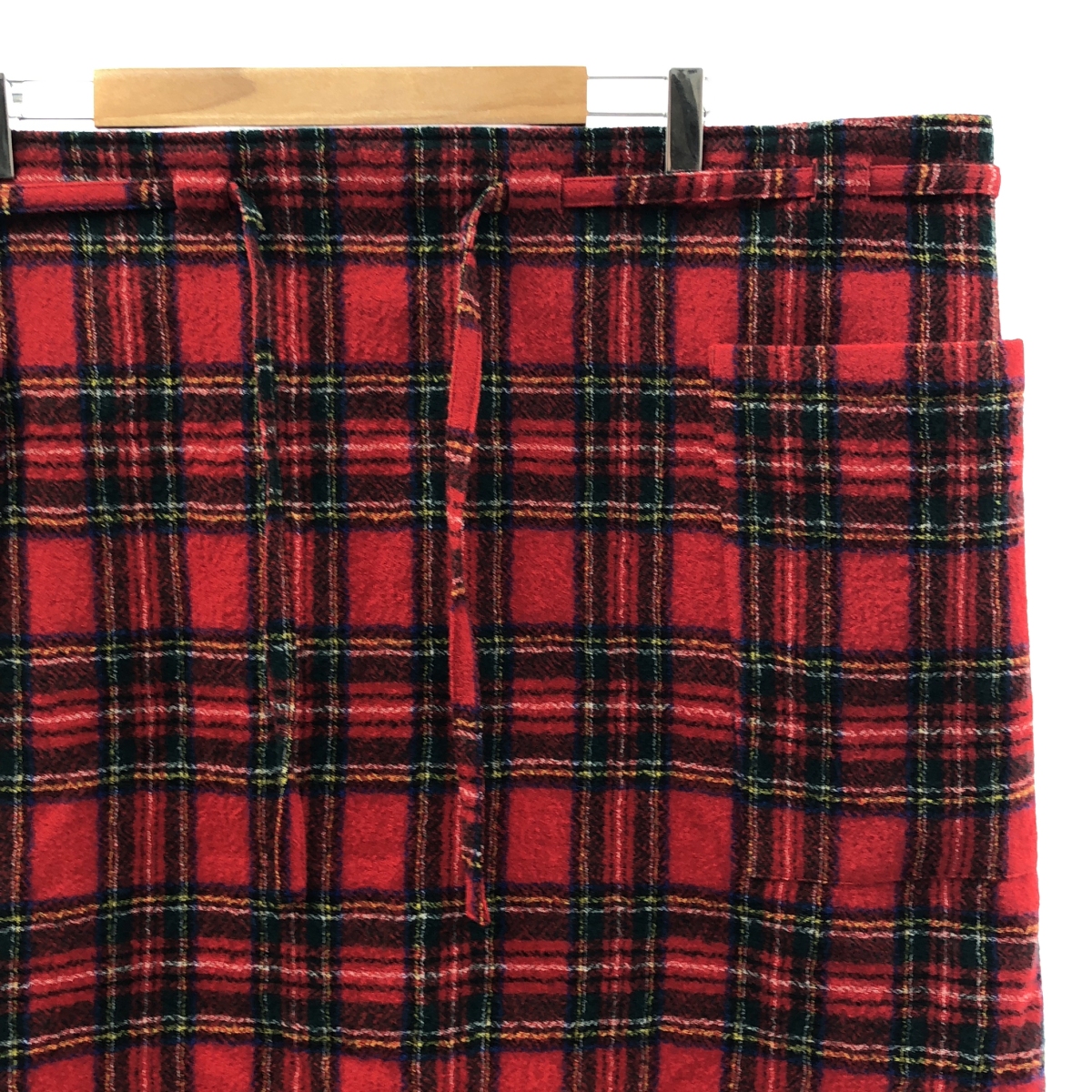 R&D.M.Co / オールドマンズテーラー WOOL TARTAN CHECK STRING SKIRT ウールタータンチェック ストリングスカート