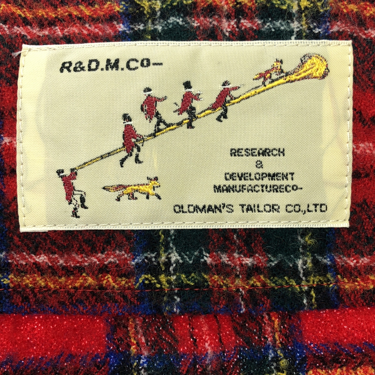 R&D.M.Co / オールドマンズテーラー WOOL TARTAN CHECK STRING SKIRT ウールタータンチェック ストリングスカート
