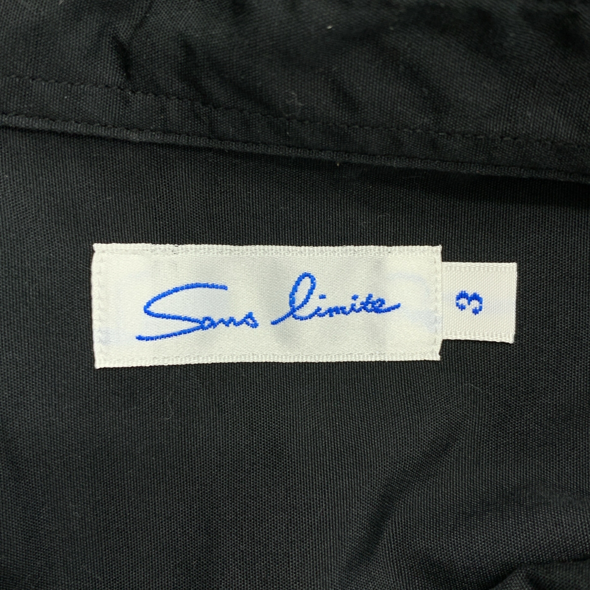 sans limite / サンリミット ボックスレギュラーカラー シャツ