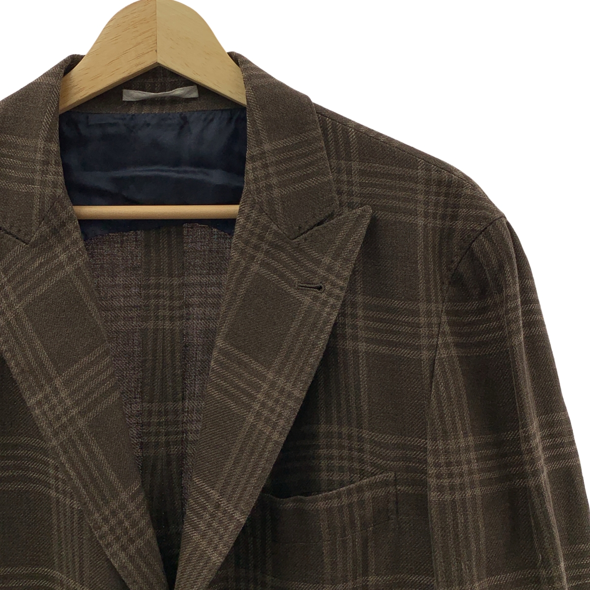 BRUNELLO CUCINELLI / ブルネロクチネリ チェック シングルブレスト テーラードジャケット