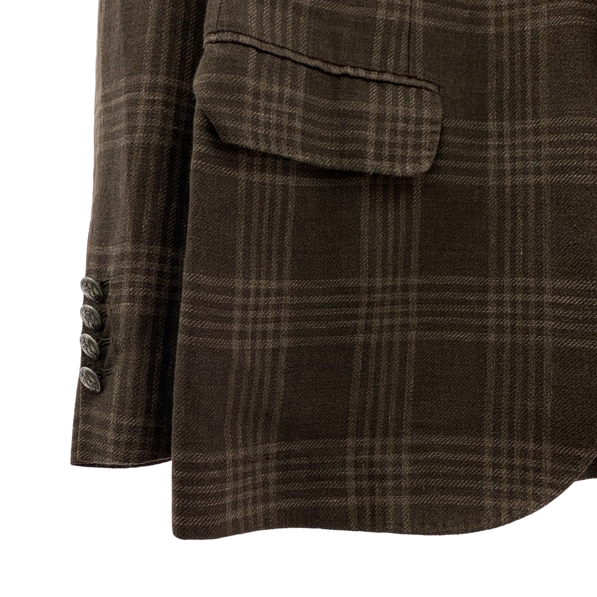 BRUNELLO CUCINELLI / ブルネロクチネリ チェック シングルブレスト テーラードジャケット