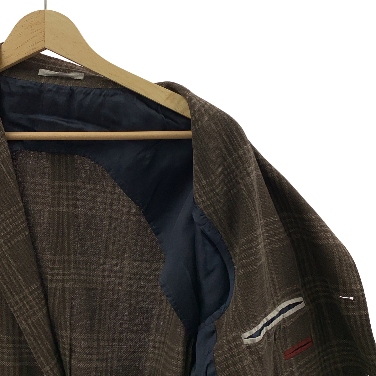 BRUNELLO CUCINELLI / ブルネロクチネリ チェック シングルブレスト テーラードジャケット