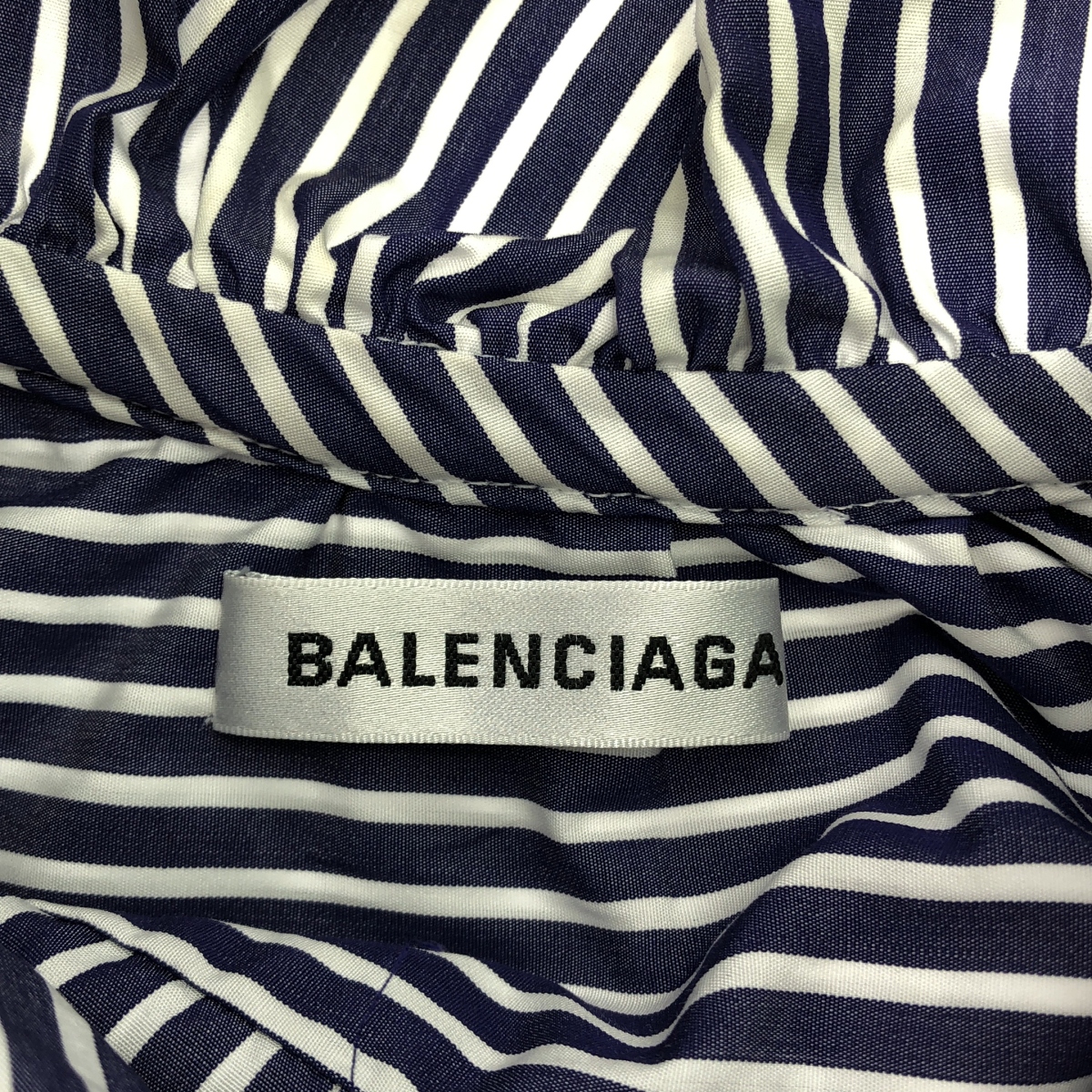 BALENCIAGA / バレンシアガ stripe newspaper shirt ニュースペーパー ストライプ シャツ