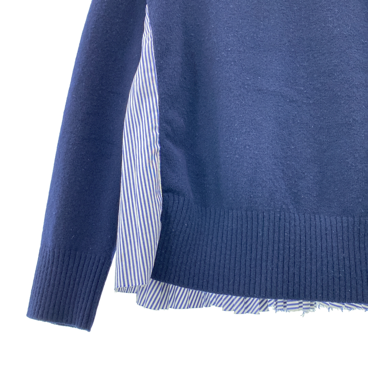 sacai / サカイ バックプリーツ ドッキング タートルネック ニット