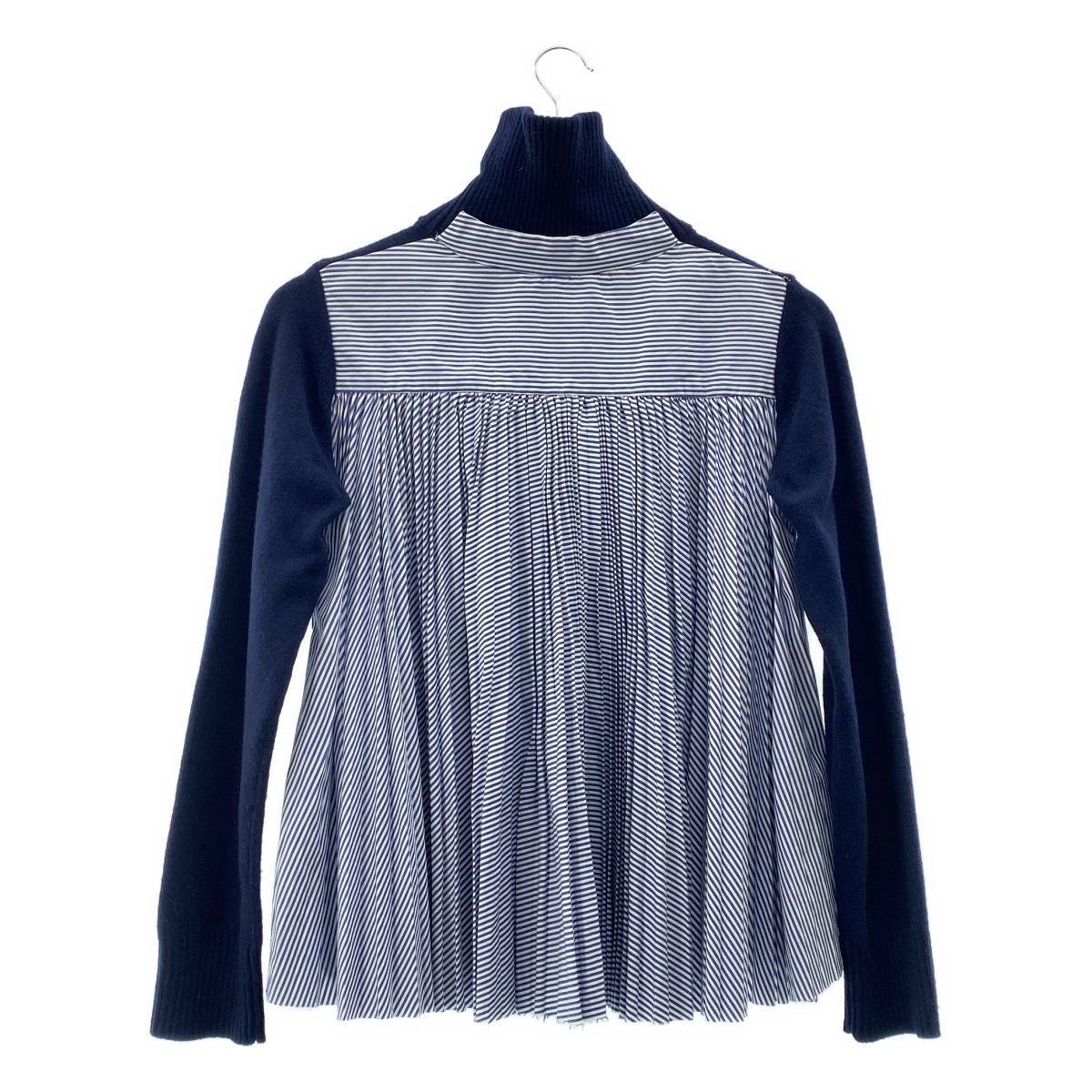 sacai / サカイ バックプリーツ ドッキング タートルネック ニット