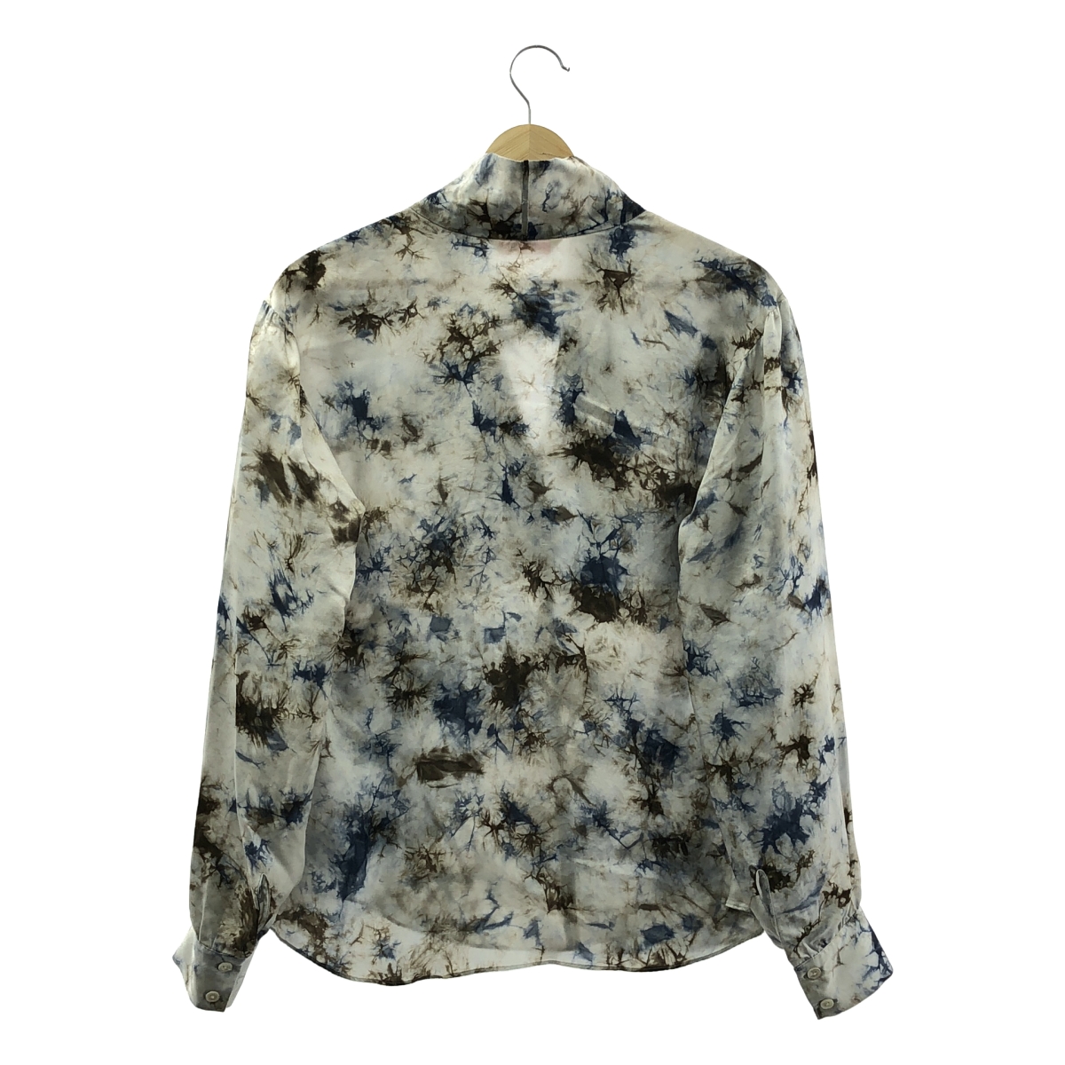 その他 キュプラ シルク 総柄 シャツ ブラウス