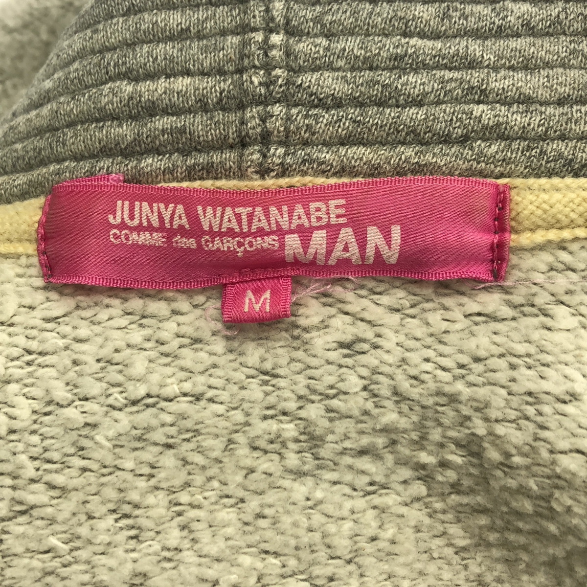 JUNYA WATANABE MAN PINK / ジュンヤワタナベマンピンク 霜降り スウェット プルオーバー フーディ