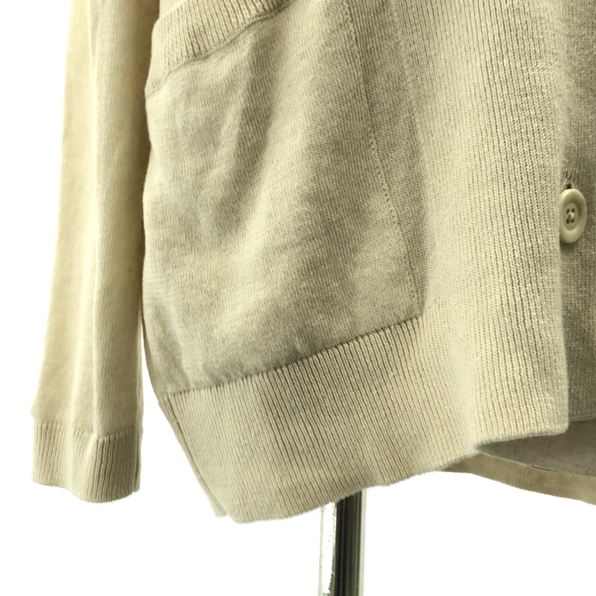 MARGARET HOWELL / マーガレットハウエル リネン コットン オーバーシルエット ニット カーディガン