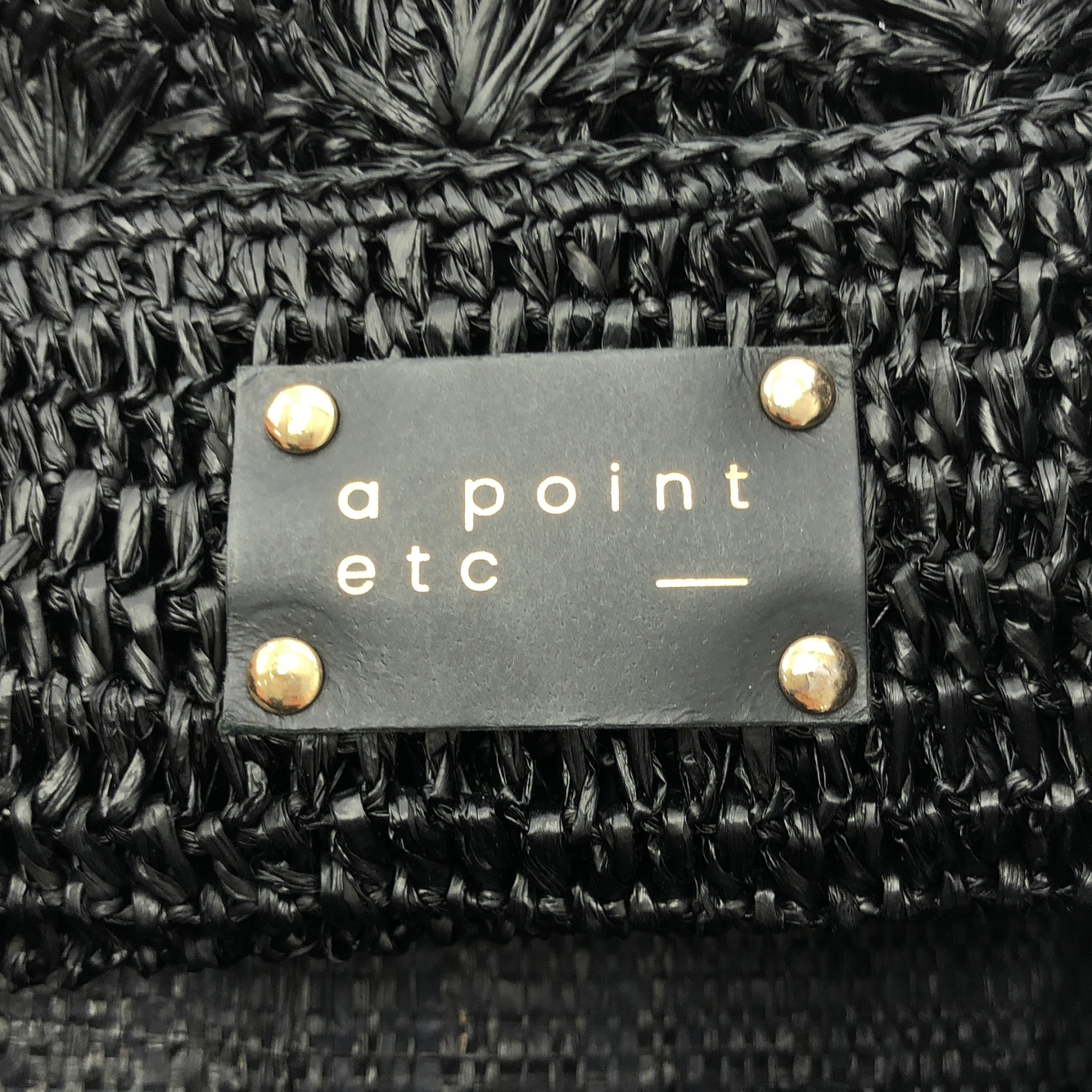 A POINT ETC / アーポワンウテセ ラフィア かごトートバッグ