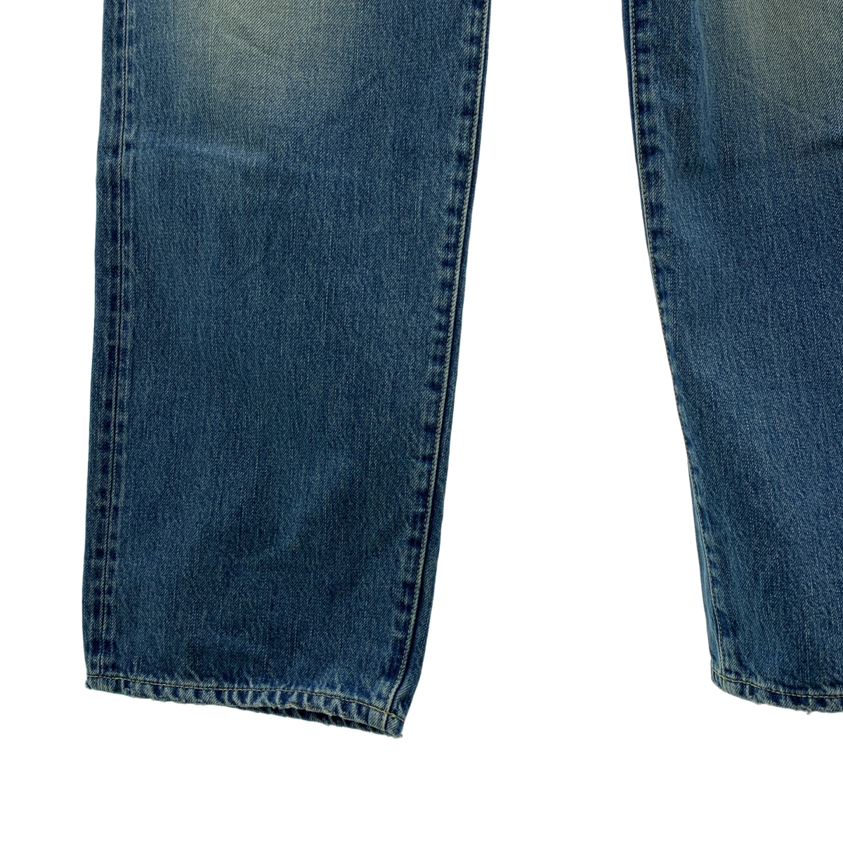 HYSTERIC GLAMOUR / ヒステリックグラマー RW CLASH加工 60'S XX / ダメージ加工 ロゴレザーパッチ スタッズ セルビッチ デニムパンツ