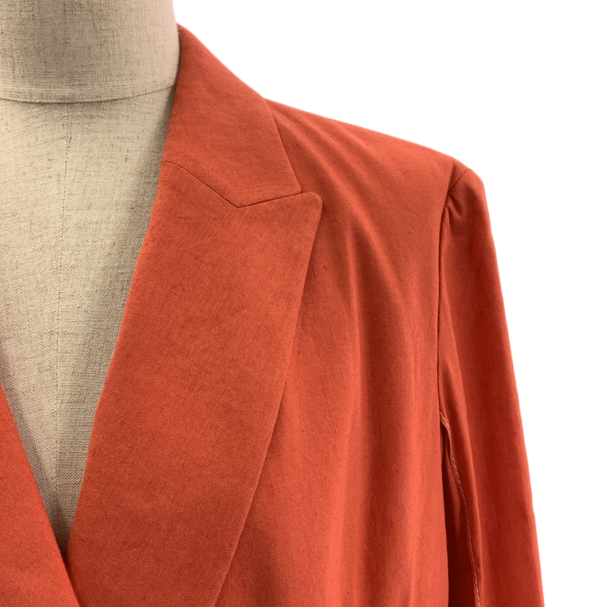 BEIGE， / ベイジ セットアップ リネン ダブルブレスト ジャケット/ シルク コットン ウエストゴム スカート