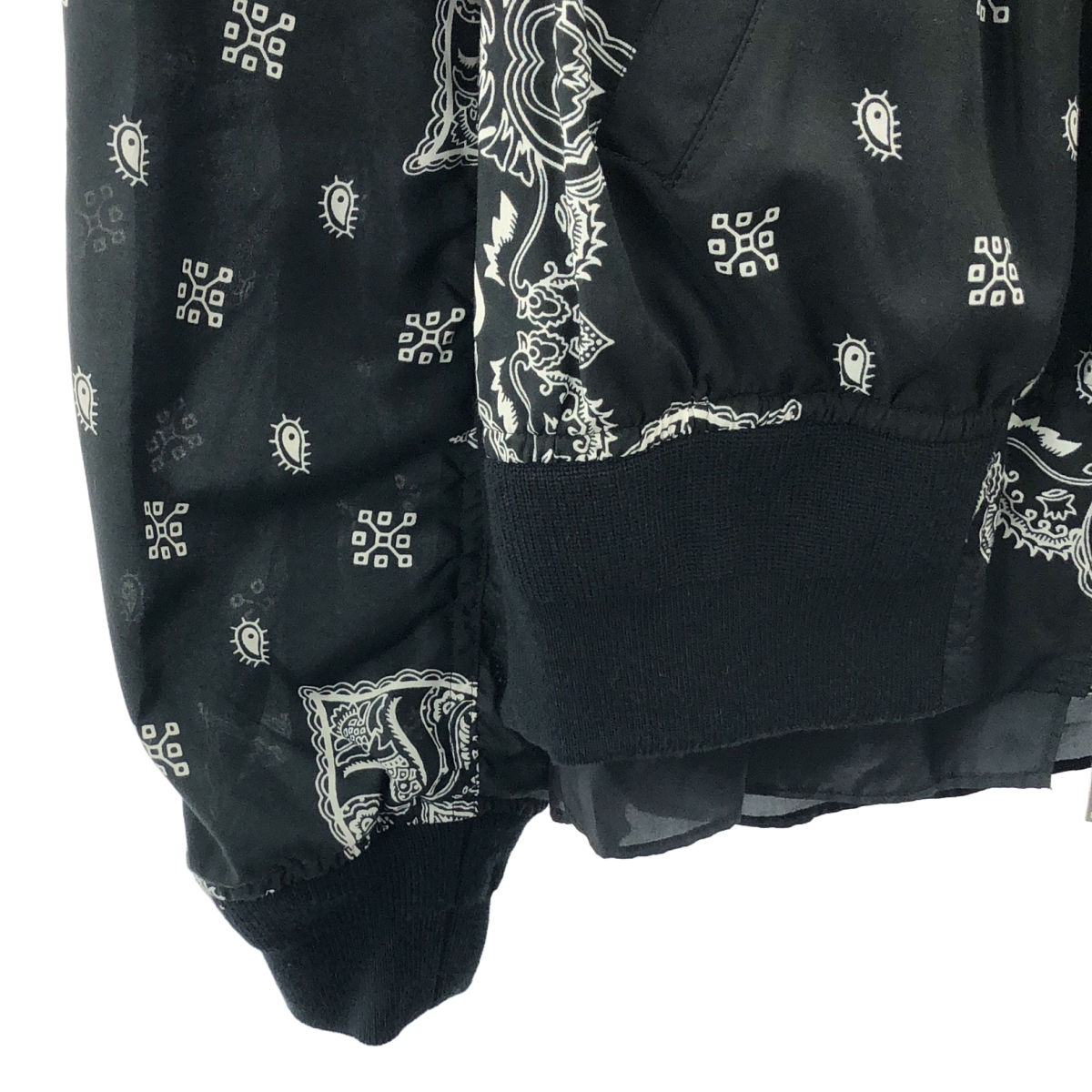 sacai / サカイ Bandana Print Bomber Jacket バンダナプリント ボンバージャケット