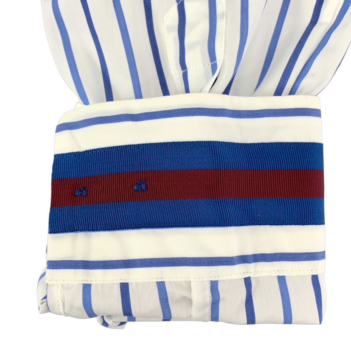 DRIES VAN NOTEN / ドリスヴァンノッテン コットン ストライプ ビッグカラー シャツ ブラウス