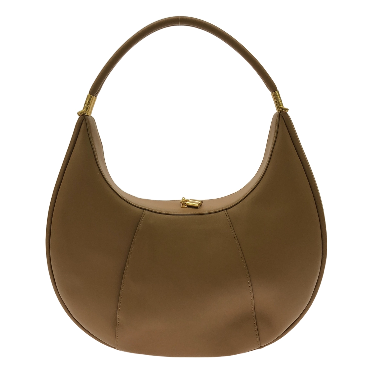 その他 レザー スエード ハーフムーン ハンドル バッグ