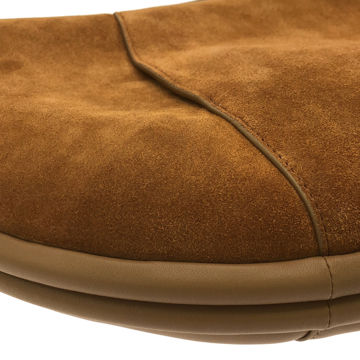 その他 レザー スエード ハーフムーン ハンドル バッグ