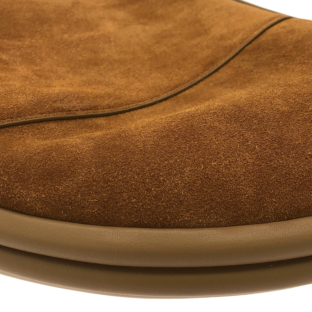 その他 レザー スエード ハーフムーン ハンドル バッグ